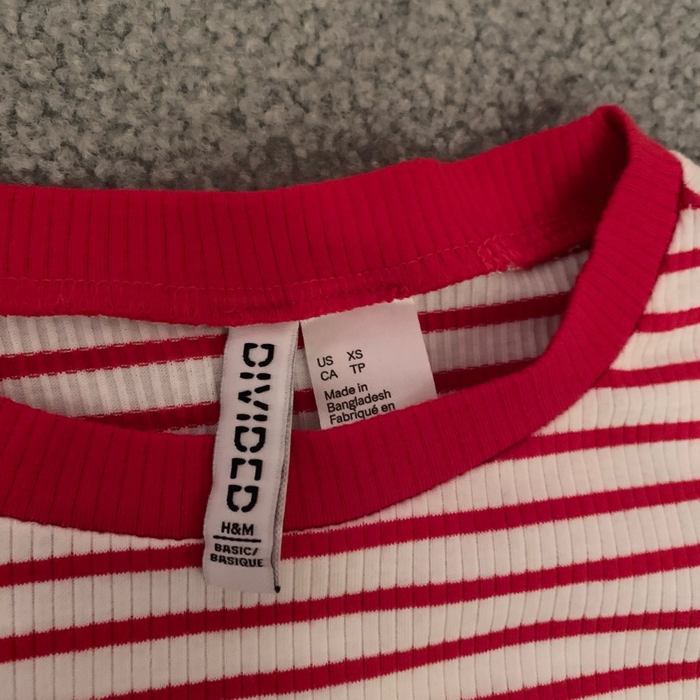 striped fitting tee - Picture 2 of 2